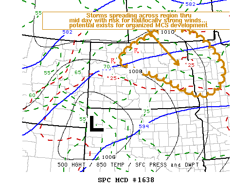Mesoscale Discussion 1638