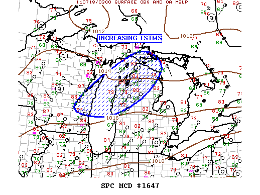 Mesoscale Discussion 1647