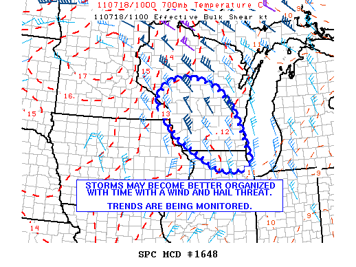 Mesoscale Discussion 1648
