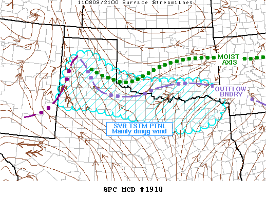 Mesoscale Discussion 1918