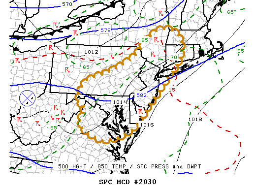 Mesoscale Discussion 2030