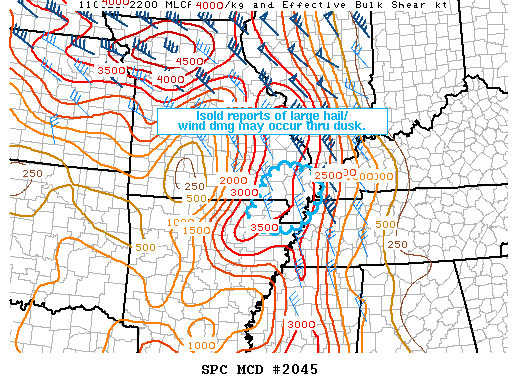 Mesoscale Discussion 2045