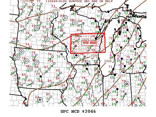 Mesoscale Discussion 2046