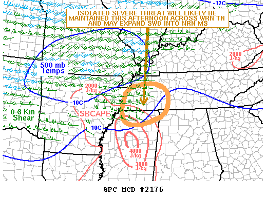 Mesoscale Discussion 2176