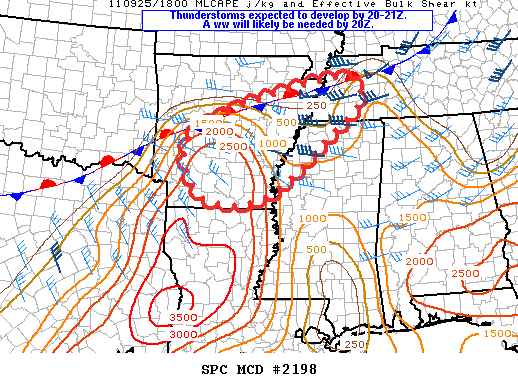 Mesoscale Discussion 2198