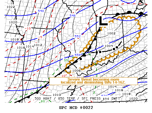 Mesoscale Discussion 22