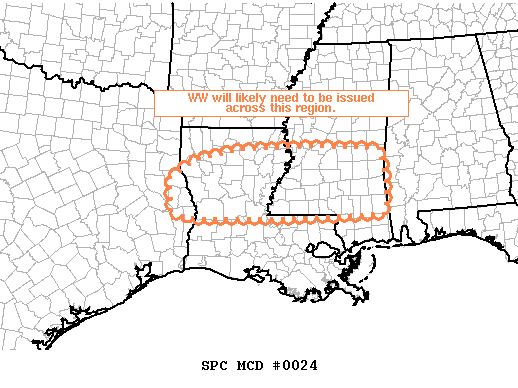 Mesoscale Discussion 24