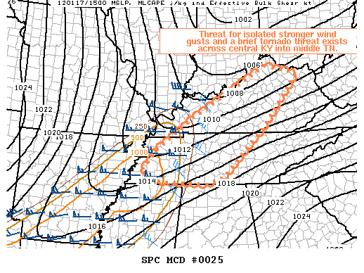 Mesoscale Discussion 25
