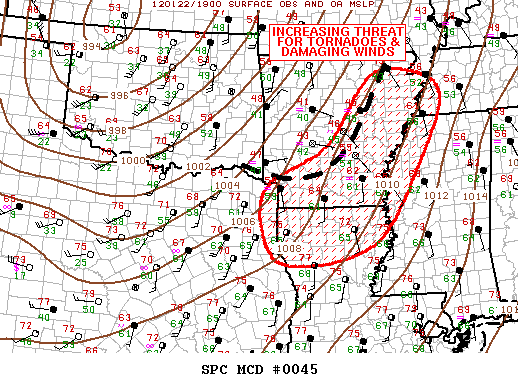 Mesoscale Discussion 45