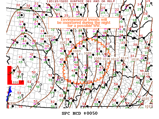 Mesoscale Discussion 50