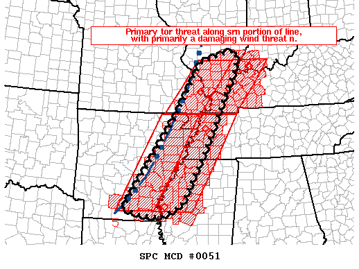 Mesoscale Discussion 51