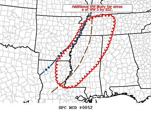 Mesoscale Discussion 52