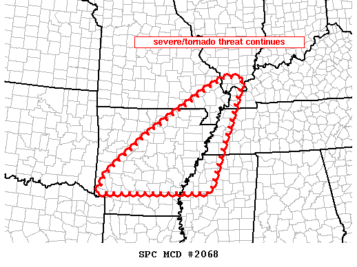 Mesoscale Discussion 2068
