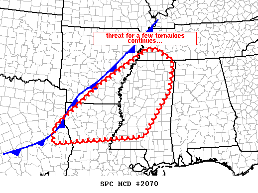 Mesoscale Discussion 2070