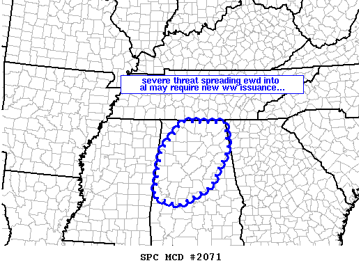 Mesoscale Discussion 2071