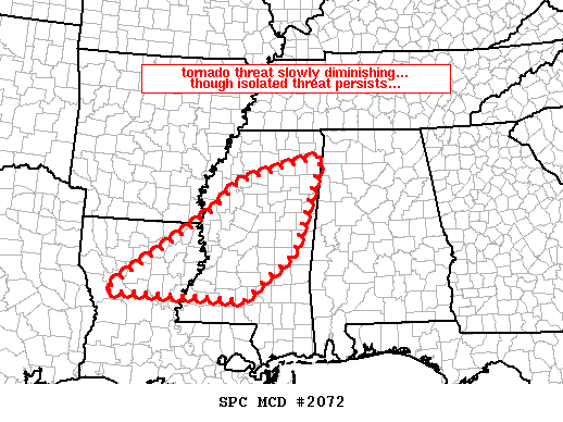 Mesoscale Discussion 2072