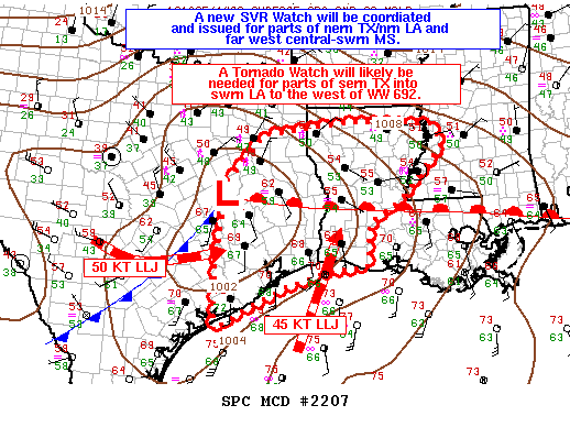 Mesoscale Discussion 2207