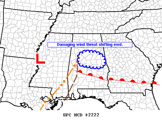 Mesoscale Discussion 2222