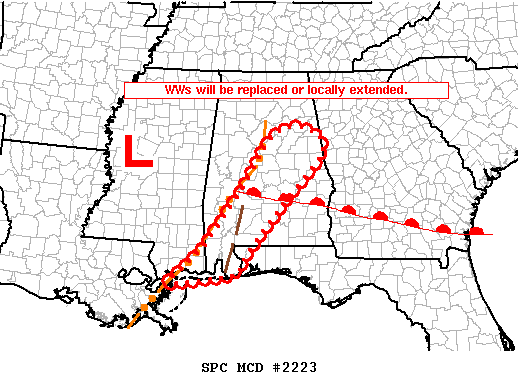 Mesoscale Discussion 2223
