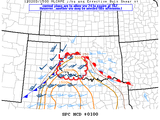 Mesoscale Discussion 100