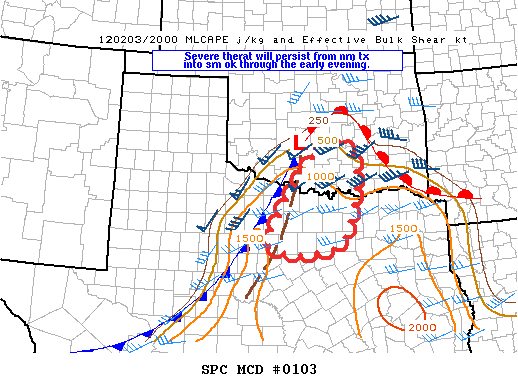 Mesoscale Discussion 103