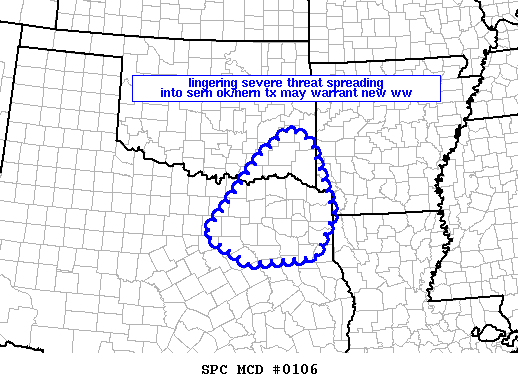 Mesoscale Discussion 106