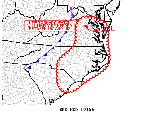 Mesoscale Discussion 156
