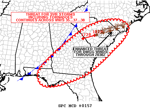 Mesoscale Discussion 157