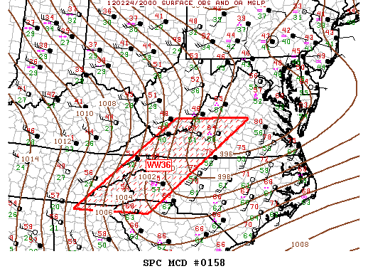 Mesoscale Discussion 158