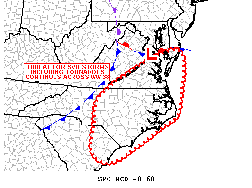Mesoscale Discussion 160