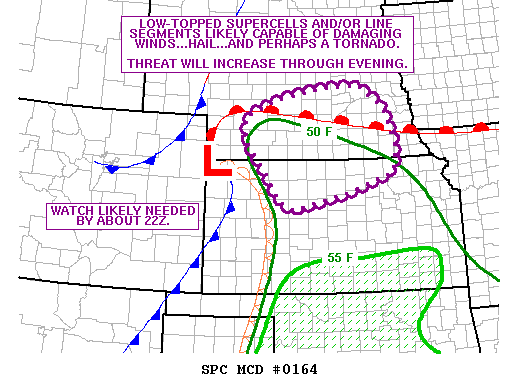Mesoscale Discussion 164