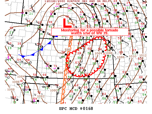Mesoscale Discussion 168