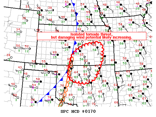 Mesoscale Discussion 170