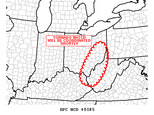 Mesoscale Discussion 185