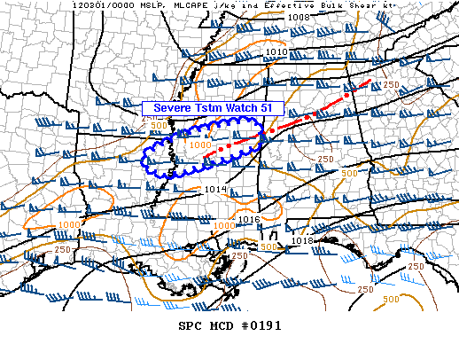 Mesoscale Discussion 191