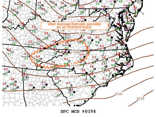 Mesoscale Discussion 194