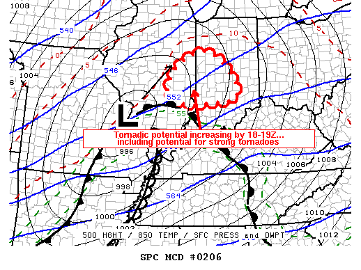 Mesoscale Discussion 206