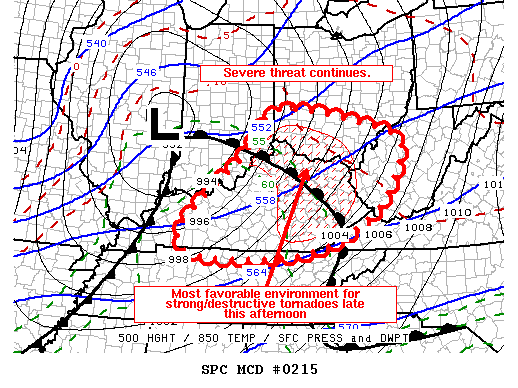 Mesoscale Discussion 215