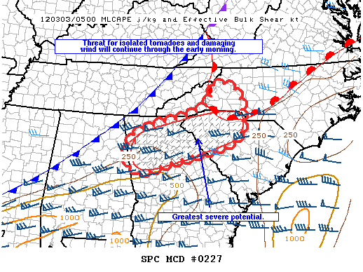 Mesoscale Discussion 227