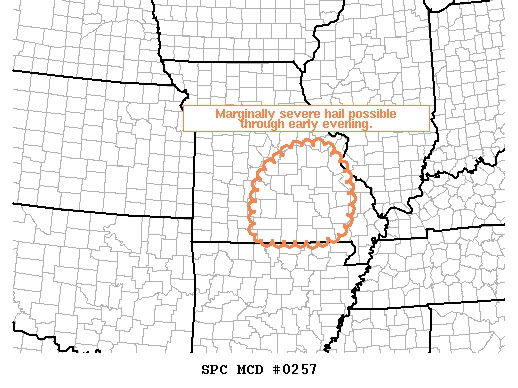 Mesoscale Discussion 257