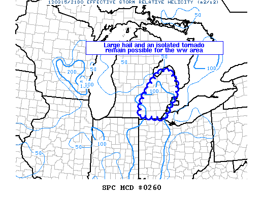Mesoscale Discussion 260