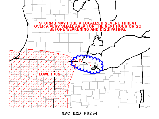 Mesoscale Discussion 264