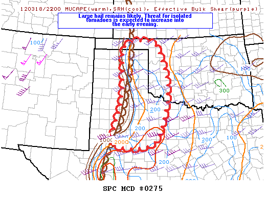 Mesoscale Discussion 275