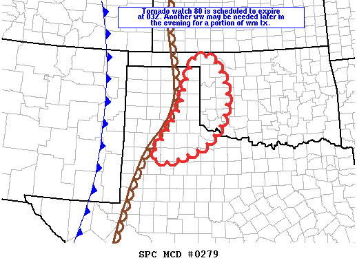 Mesoscale Discussion 279