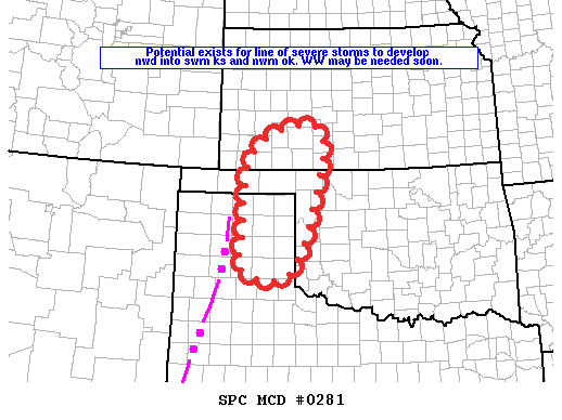Mesoscale Discussion 281