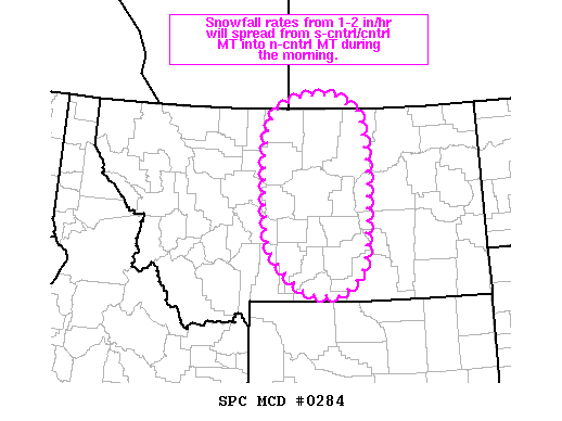 Mesoscale Discussion 284