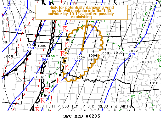 Mesoscale Discussion 285