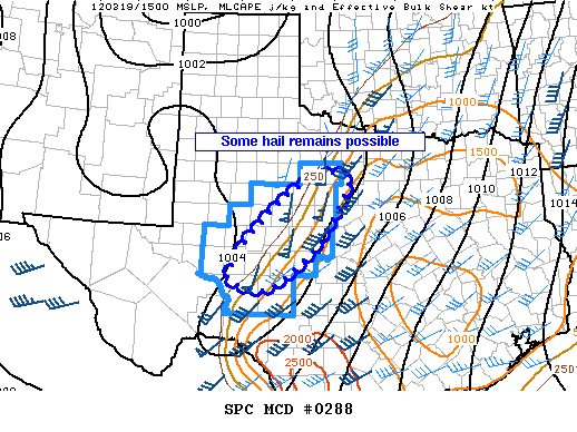Mesoscale Discussion 288