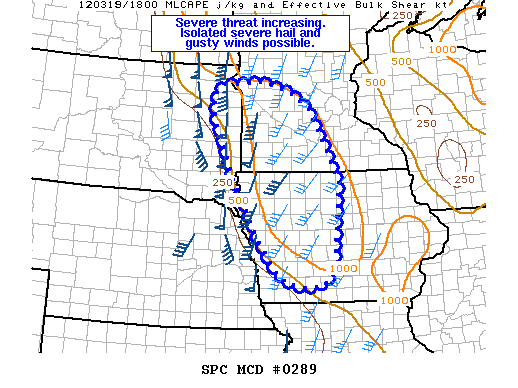 Mesoscale Discussion 289