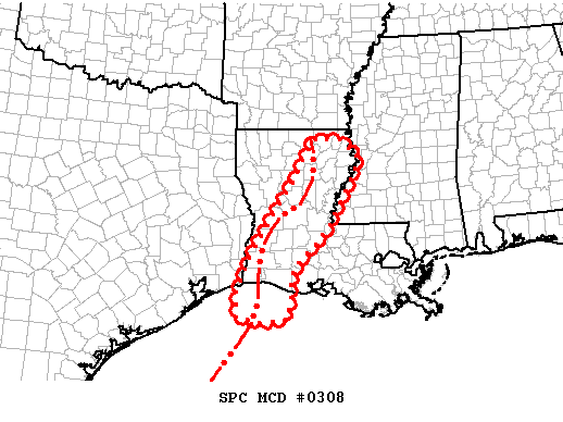 Mesoscale Discussion 308